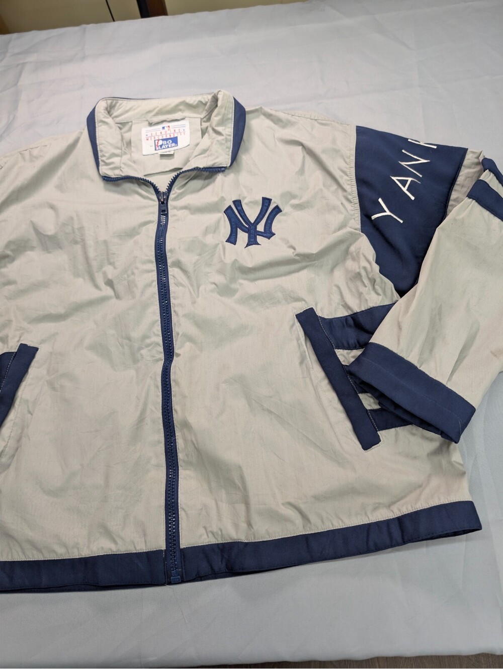 NY Yankees Pro Player Vintage Mlb Track Jacket Full Zip Xl